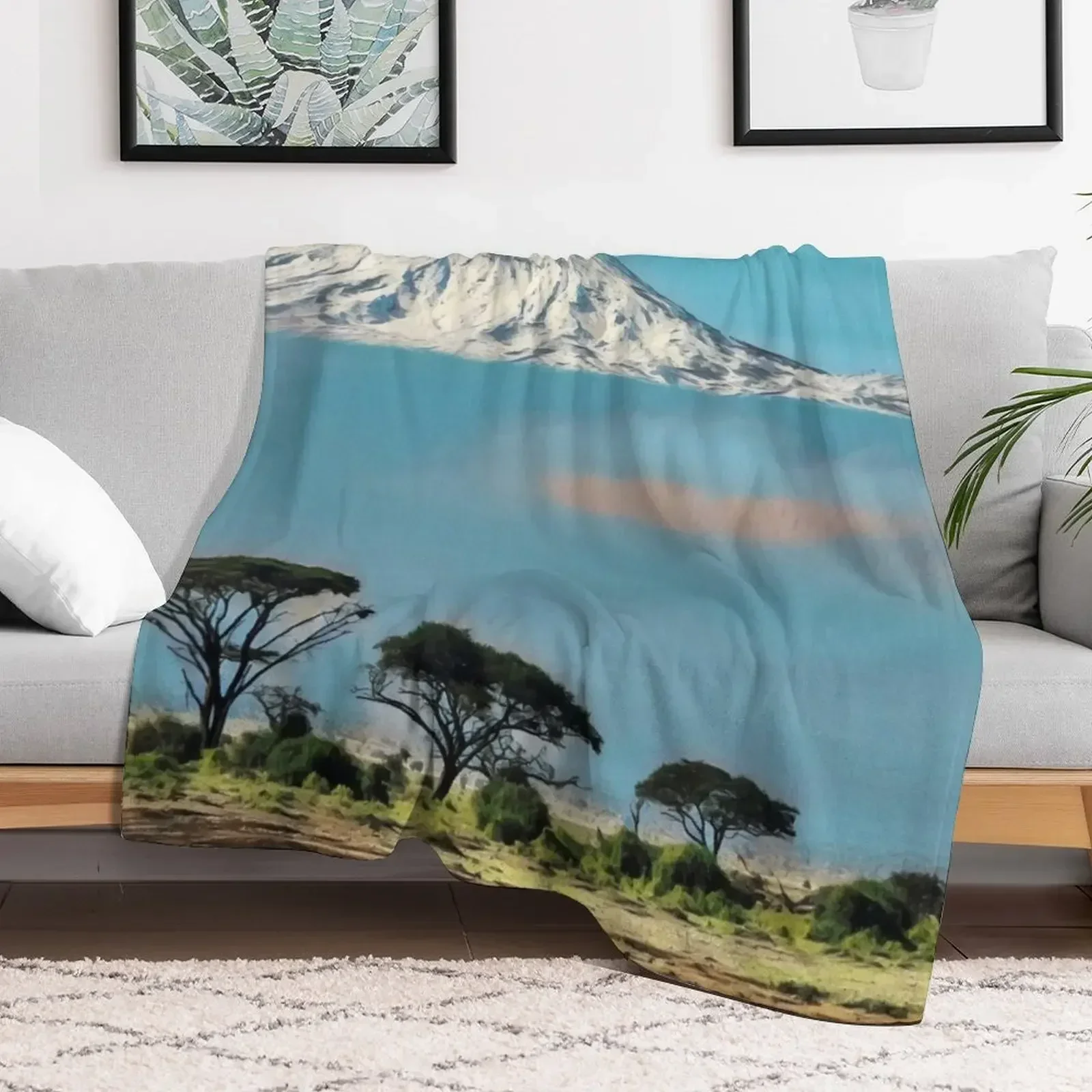 Mount Kilimanjaro Throw Blanket 5