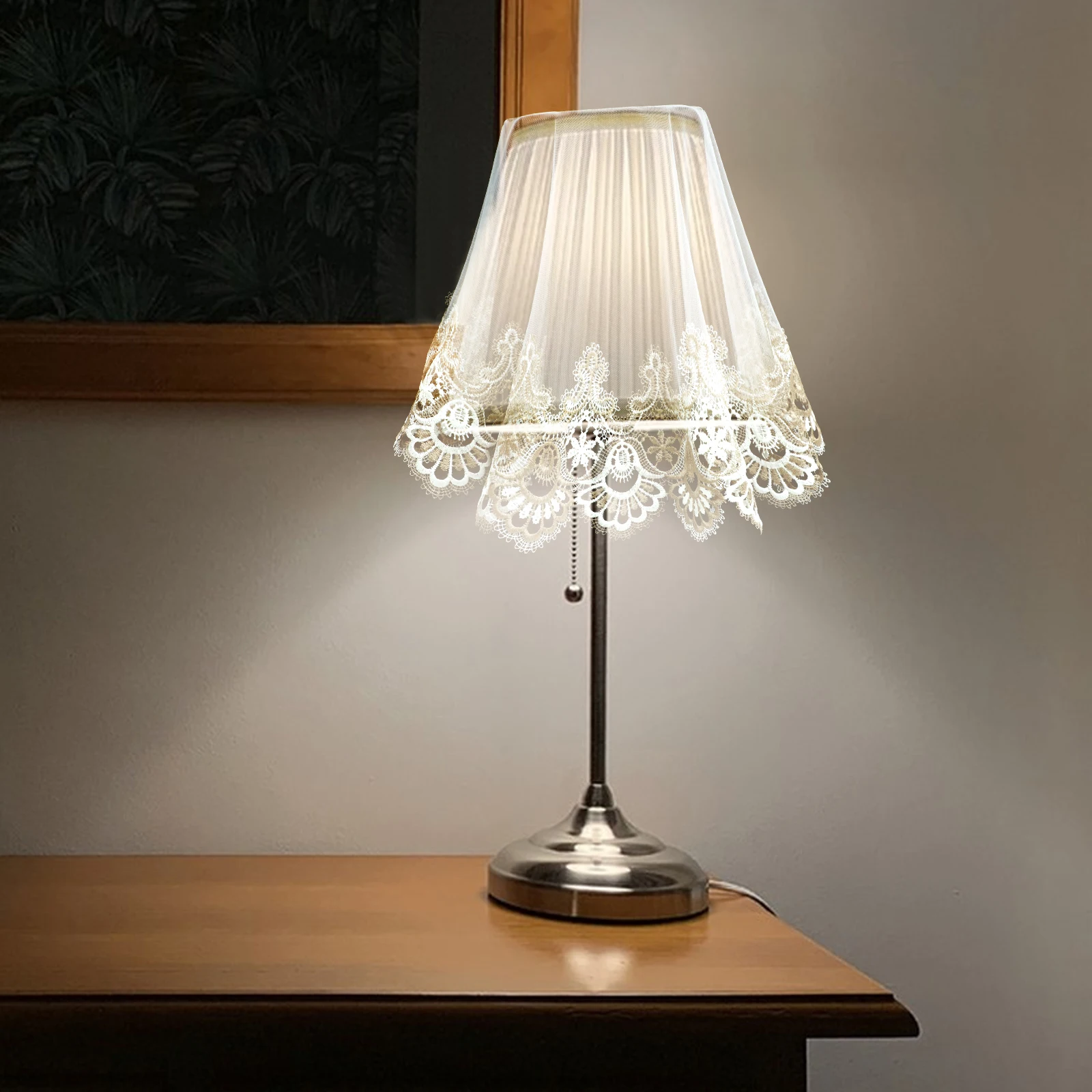 

Delicate Lace Lampshade Cover for Table Lamp Washable Dust Insect Resistant Decorative Cover Household Light Decoration