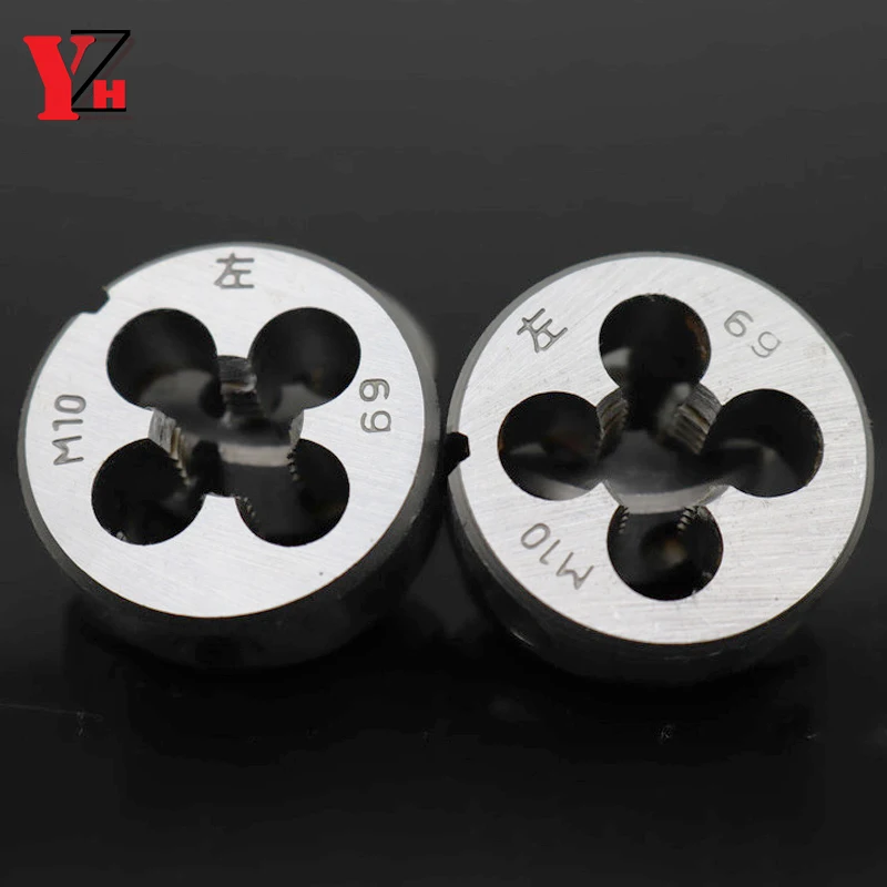 موضوع يموت متري قوالب مستديرة قطع أداة اليد اليسرى سبائك الصلب M1 M2 M2.5 M3 M4 M5 M6 M7 M8 M10 M11 M12 M14 M16 M18 M20-M52