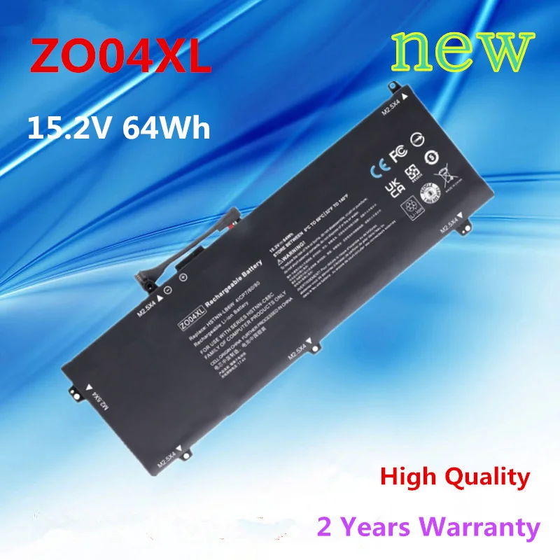 

New 15.2V 64Wh ZO04XL Laptop Battery for HP HSN-C02C Zbook Studio G3 Series 808396-422 HSTNN-LB6W HSTNN-C88C