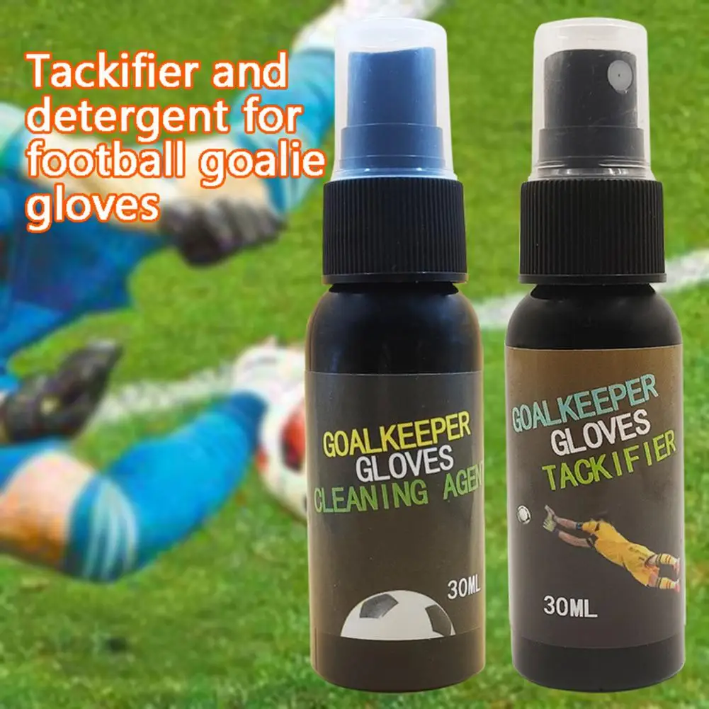 Football Glove Cleaning Spray, Goalkeeper Agent, Solução de limpeza, 30ml