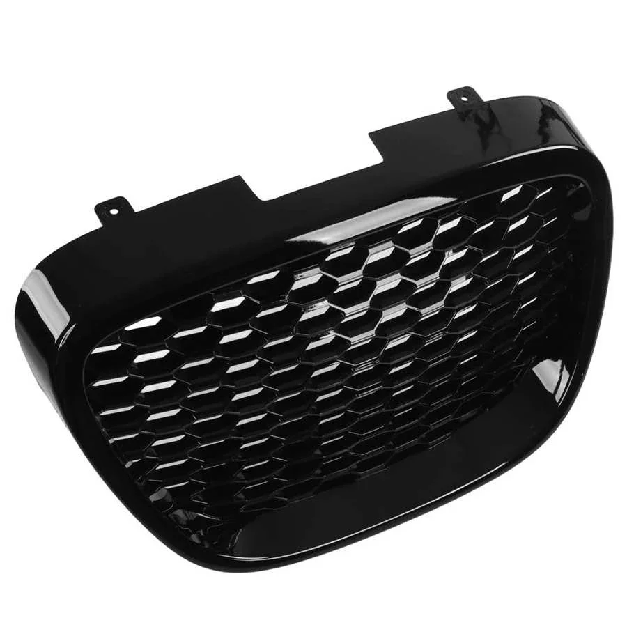 Gloss Black Front Kidney Honeycomb Grille for Seat Leon MK2 1P 2006-2009 Hood Grill Replacement Grill Exterior Car accessories