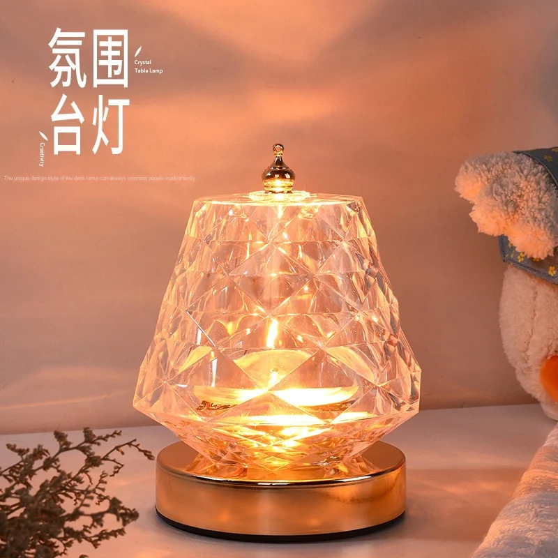 Lampu suasana, lampu proyeksi dinamis pola air kamar tidur, lampu malam LED romantis dengan remote kontrol dalam ruangan