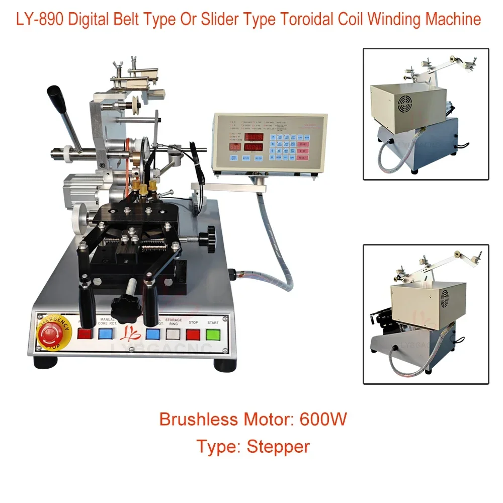 LY 890 Circular Coil Winding Machine TNC-910H Controller Heating Wire Puller Fish Wire Magnetic Ring Wire Transformer Inductor