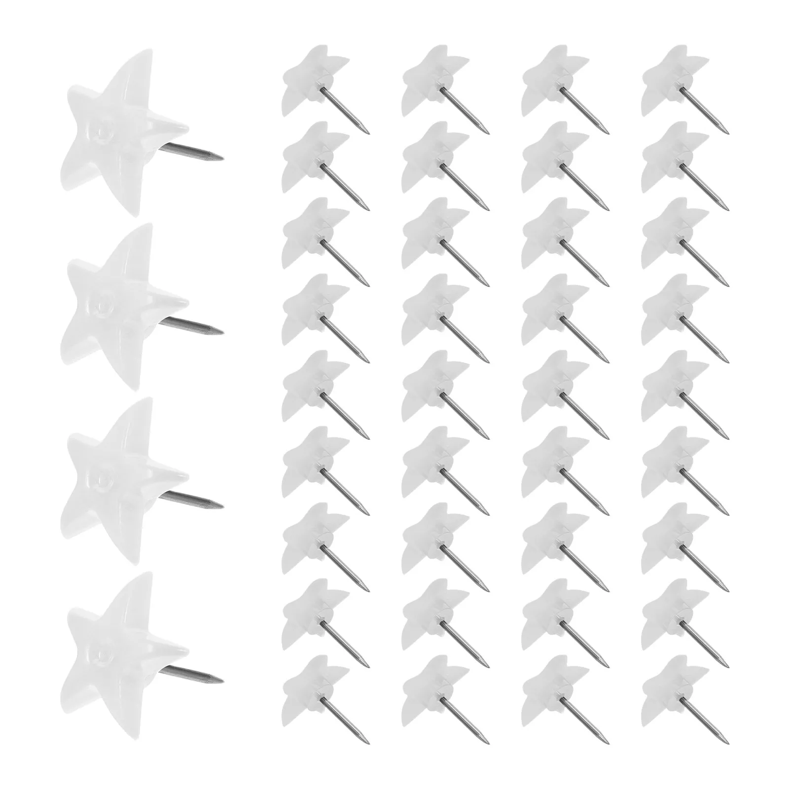 

Five Pointed Star Drawing Pins Cute Map Markers Office Classroom Supplies Star-Shaped Thumb Tacks Tacks for Cork Board