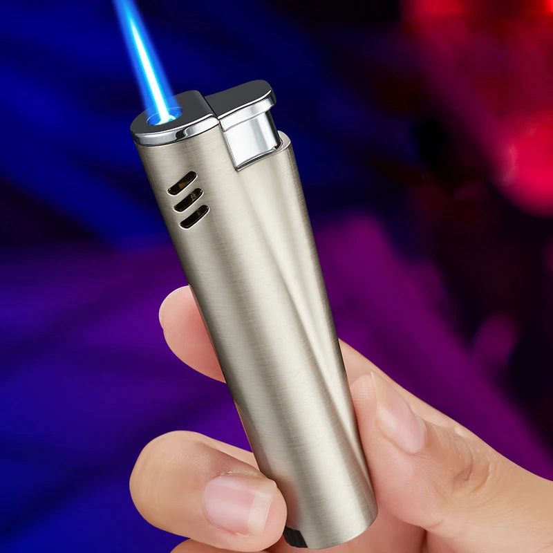 

Creative Metal Windproof Lighter Mini Butane Gas Lighter Blue Flame Cigarette Lighter Portable Turbo Lighter Unusual Lighters