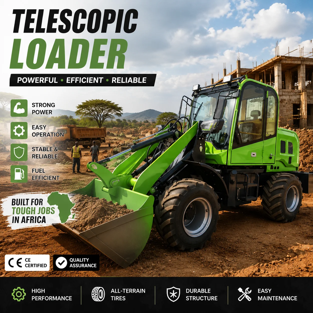 ZL910 Mini Wheel Loader 1000kg Compact Front End Loader Hydraulic Articulated Loader for Farm Construction CE