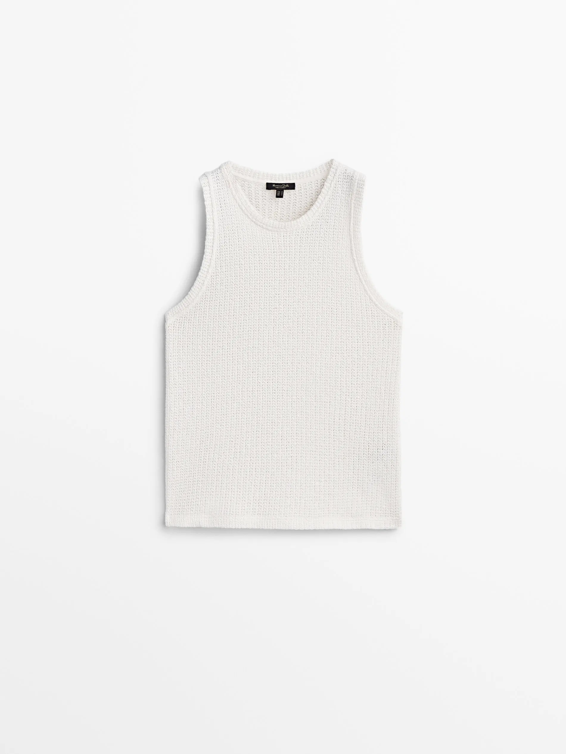 Ethereal MD 2024 autumn new style of Women\'s casual lightweight comfortable cotton textured white sleeveless vest T-shirt