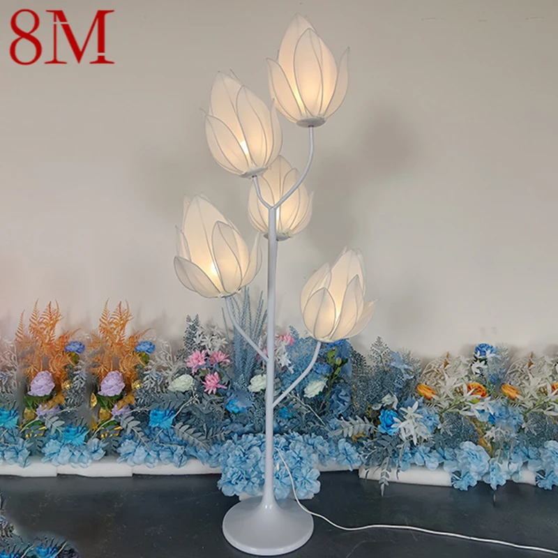 8M Modern Yulan Flower Wedding Roadlight LED Light for Party Stage Road Festive Atmosphere Background Decoration