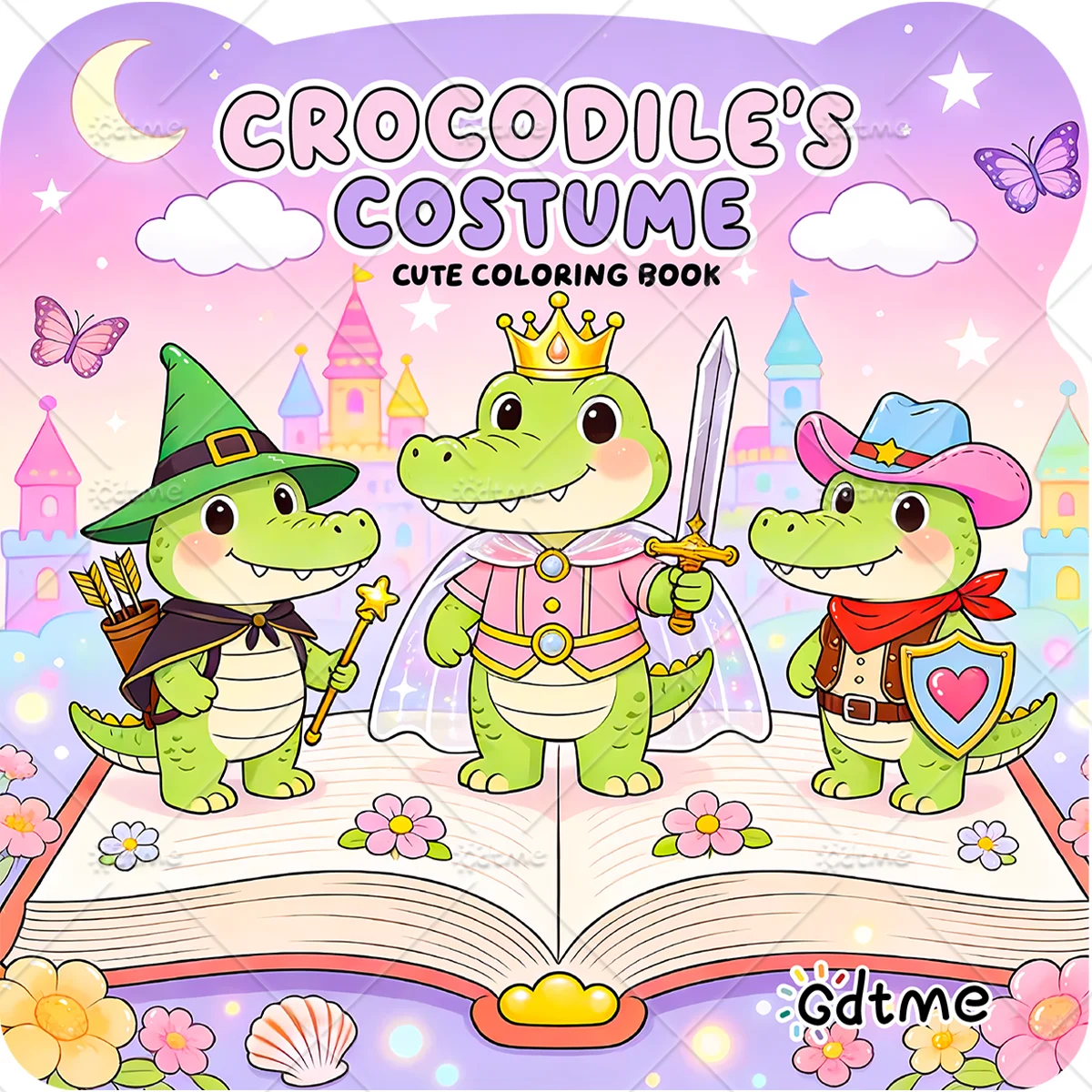 CROCODILE'S COSTUME Coloring Book for Adults Cute Cozy Daily Activities Irregular Patterns for Relaxation (Cozy Spaces Coloring)