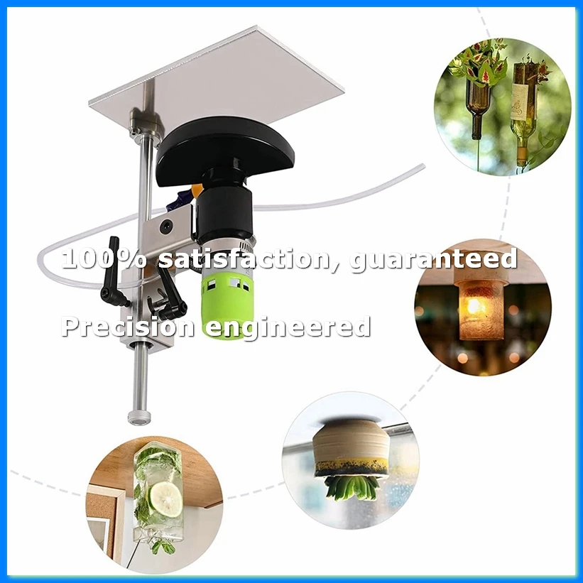 6000 R/Min Electric Glass Bottles Cutter Kit for All Shapes, Sanding Polishing Cutting US Plug