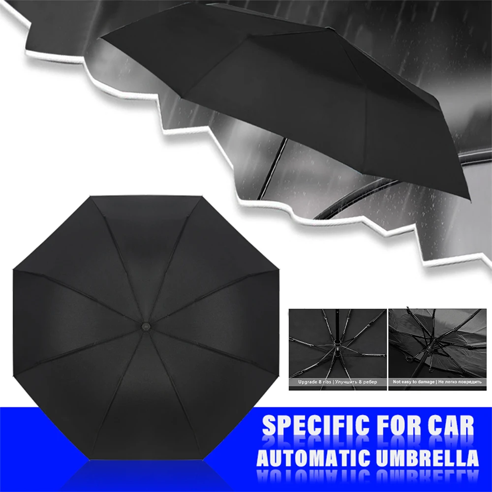 Car Windproof Automatic Umbrella Sunshade UV Protection Folding Umbrella For Tesla Model 3/Y/YL Model 3 Highland Model Y Juniper