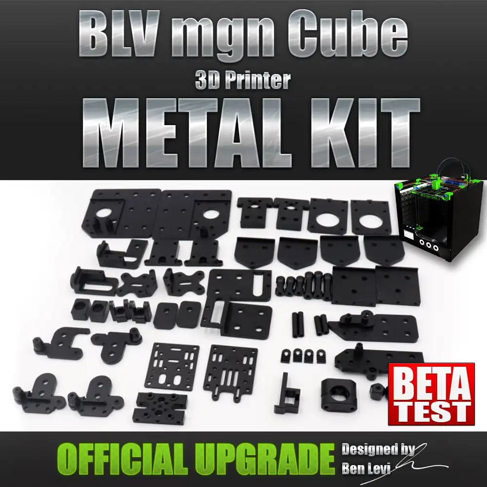 Top BLV MGN Cube 3D-printer Volledig meatal upgradekit Ontworpen door Ben Levi BLV CNC aluminium metalen montagebeugel