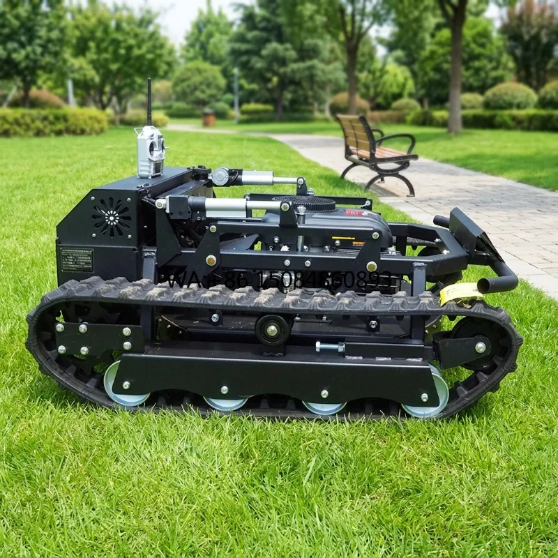High Quality CE Approved Crawler Industrial Cordless Electric Remote Control Robot Lawn Mower for Agriculture