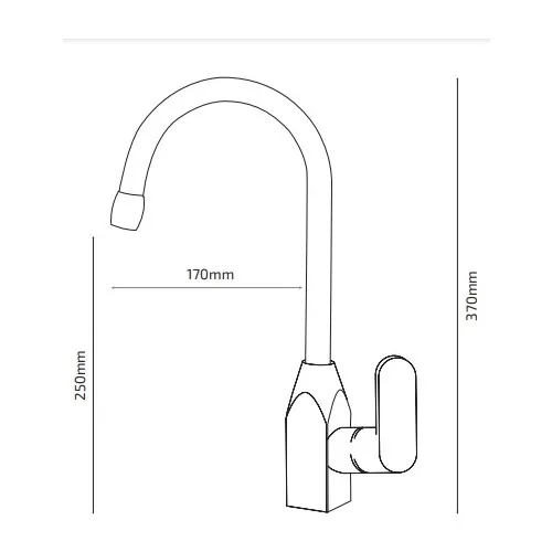 Rudi Gold Kitchen Faucet 360 ° Rotatable-703G Hot Cold Dual Output Lifetime Stainless 2 Pieces 50 CM connection Flex Hose