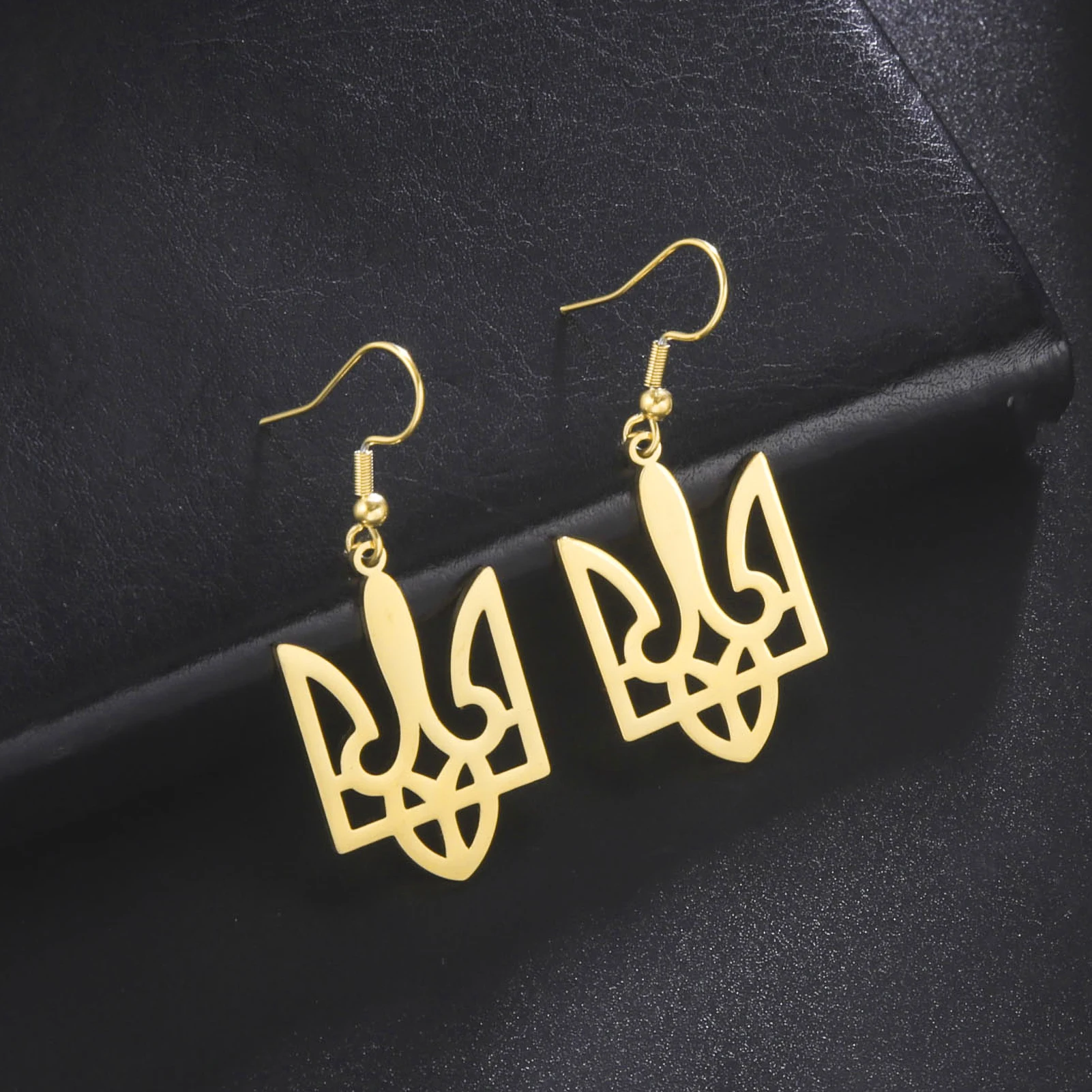 Sipuris New In Stainless Steel National Symbols Of Ukraine Pendant Earrings For Men Women Ukrainian Solidarity Jewelry Earrings