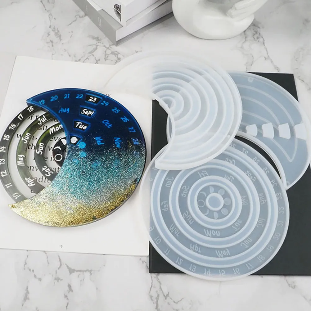 3pcs Silicone Resin Molds for Epoxy Art, DIY Craft, Home Decor & Gift Making – Flexible Reusable Casting Kits