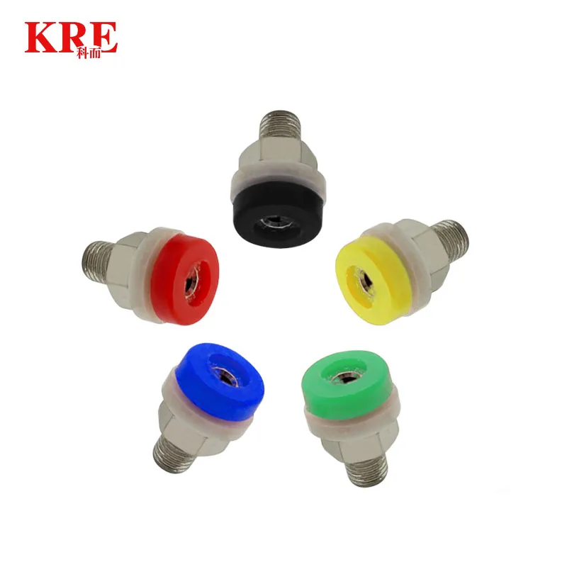 40pcs 2mm Banana Plug Socket Binding Post Nut Banana Plug Jack Electrical Connector Terminal Test Hole DIY Parts