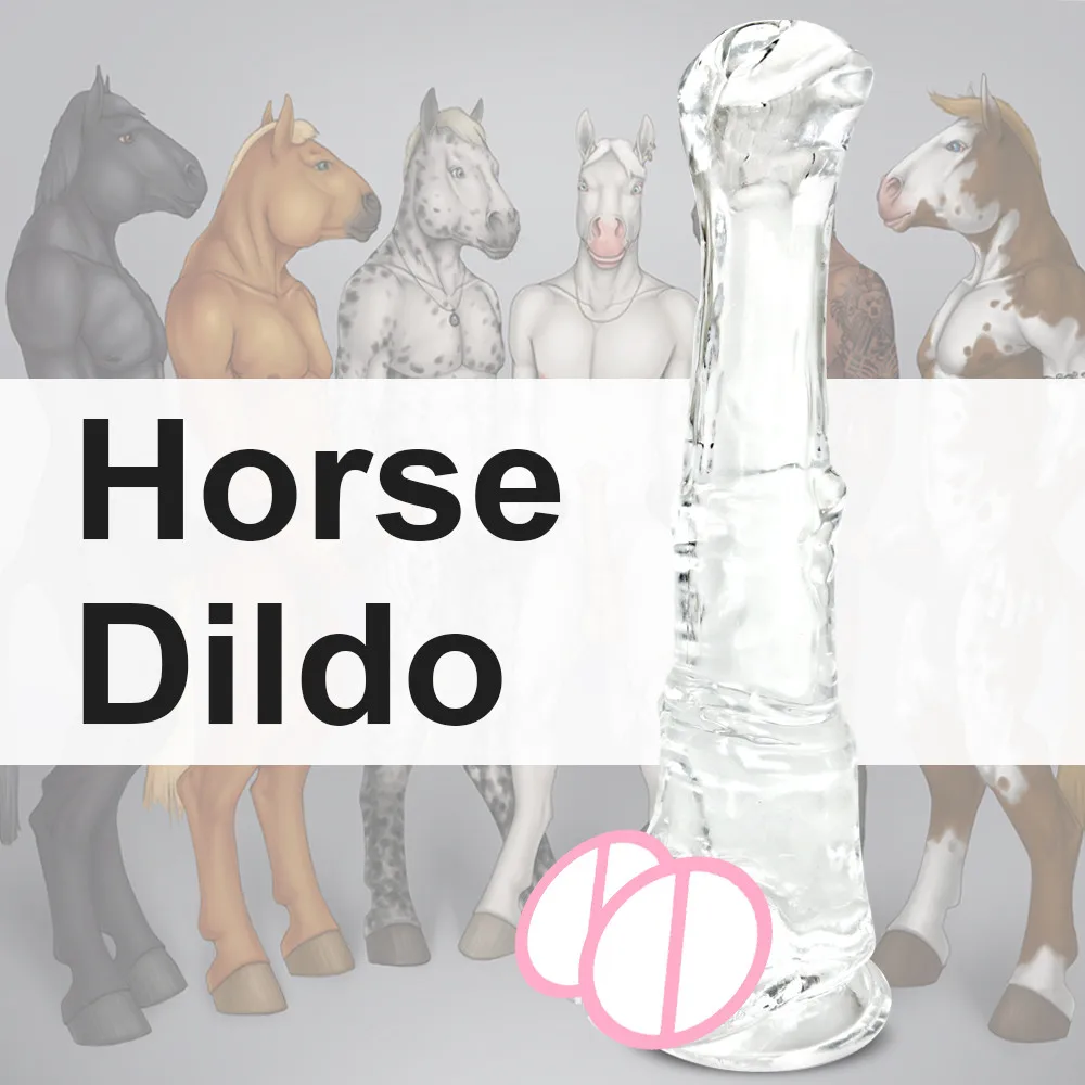 Giant Horse Dildos Realistic Penis Suction Cup Anus Stimulator G Spot Massager Animal Monster Dildo Butt Plug Adult Sex Products