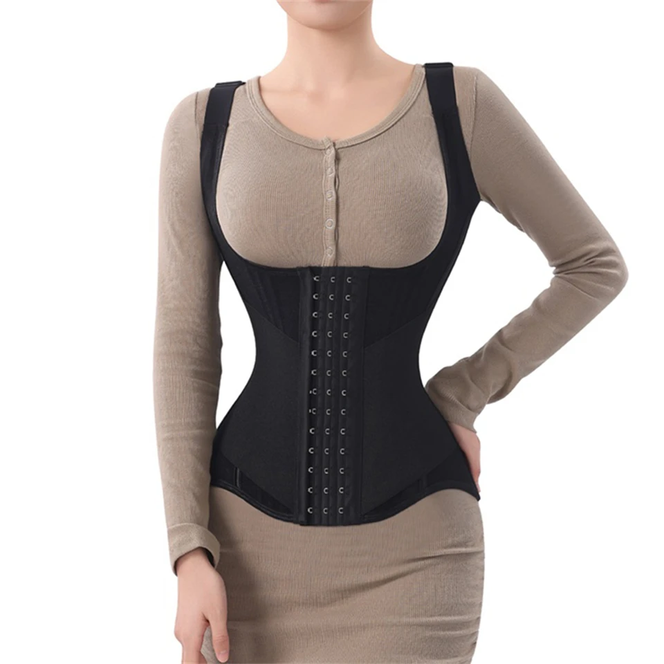 Becirzet Damen-Gürtel Taillentrainer Körperformer Bauchkontrolle Ärmelloses Tanktop Shapewear Damen-Modelliergurt Unterwäsche – Detail 8