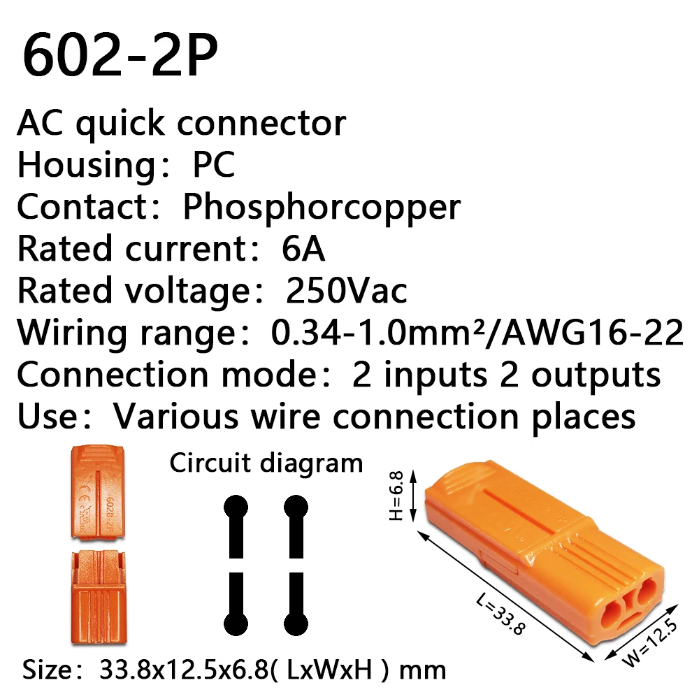 Mini Snelle Wire Cable Connectors Universele Compact Dirigent Lente Splicing Bedrading Connector Push-In Terminal Block 601 412