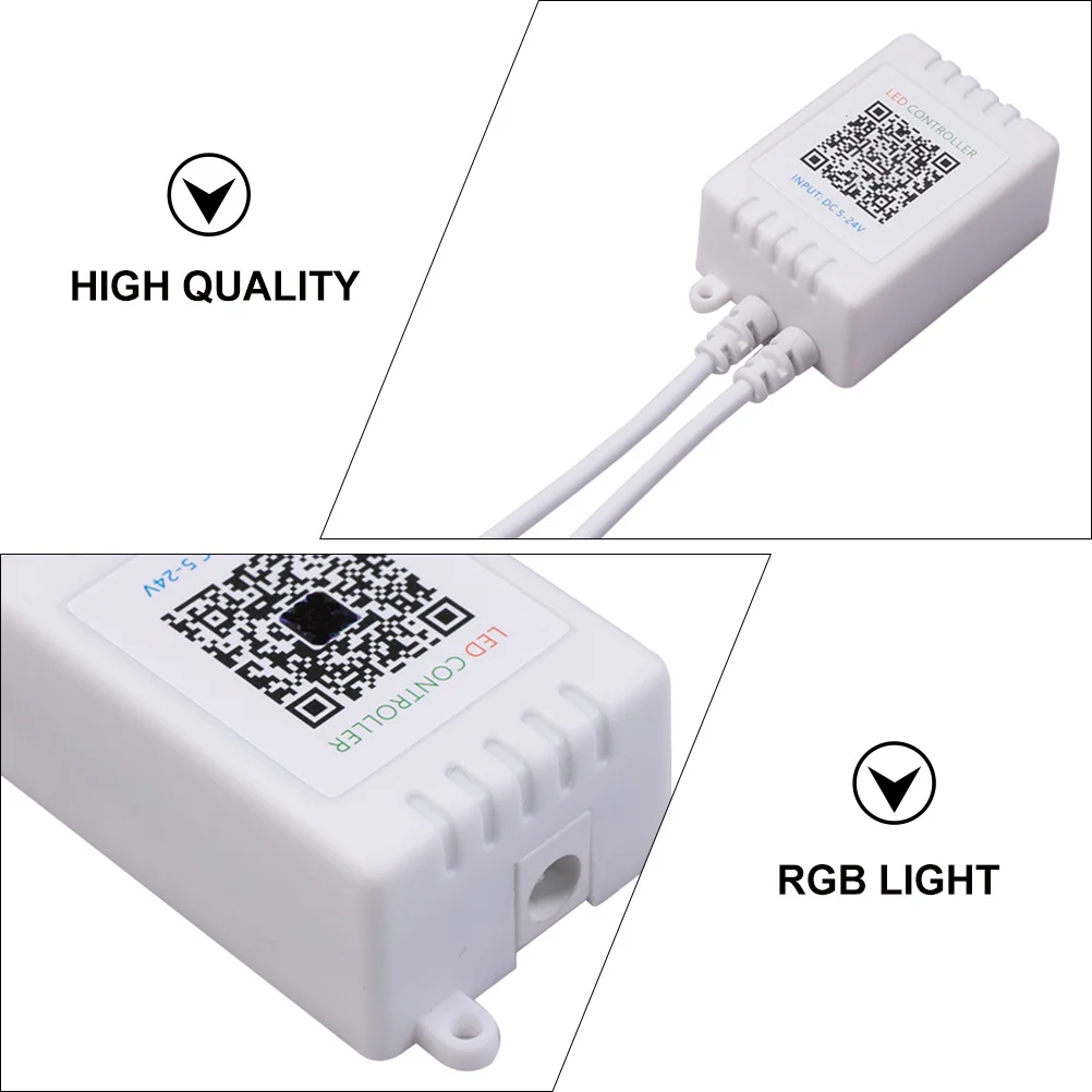 

RGB Light Strip Remote Controller for LED Tape Brightness Adjustable Wireless Smart Phone 15M Music Rhythm Change