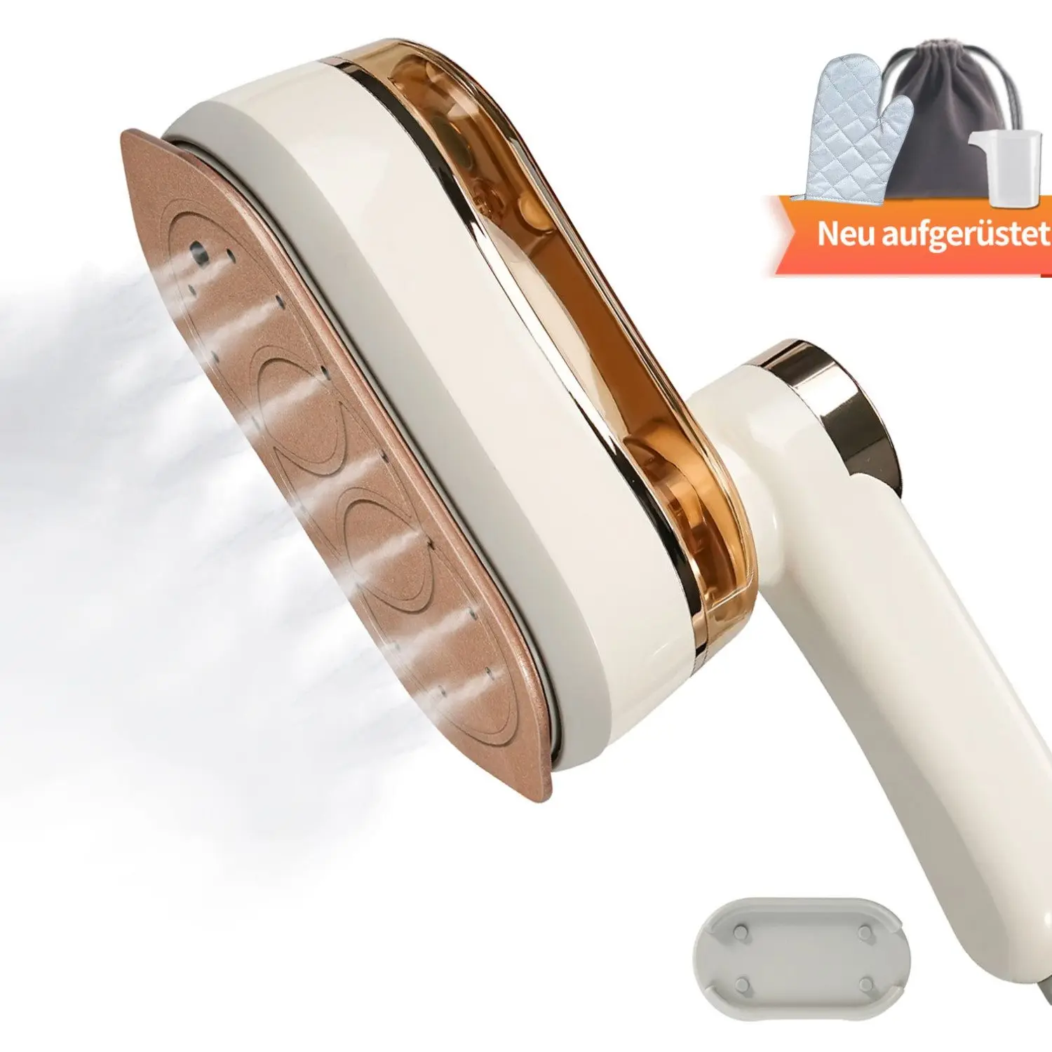 مُبخّر ملابس صغير محمول قابل للطي مكواة بخار محمولة للسفر المنزلي للملابس مكوّاة رطبة وجافة مكواة بخار