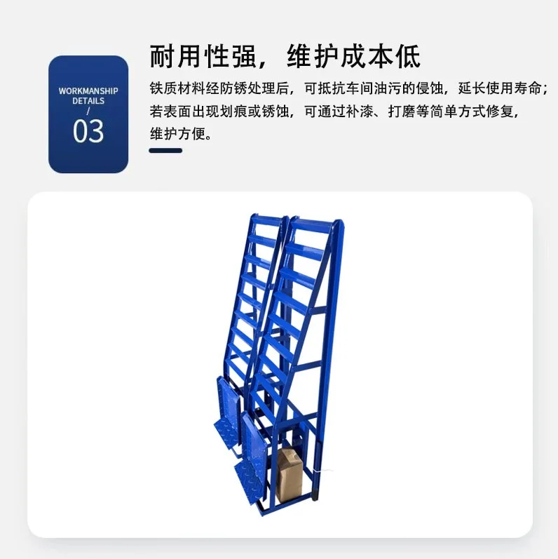 Load-bearing up to 2 tons, fast transfer, portable adjustable car ramp, equipped with a 3-ton hydraulic lift jack,