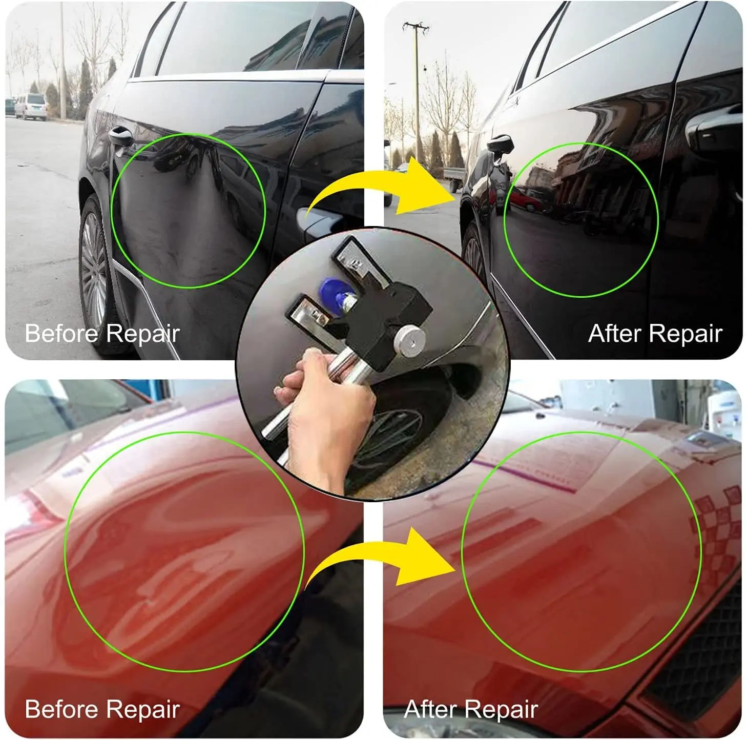 Super PDR Tool Car Dent Removal Kit Kit di riparazione ammaccature senza vernice Dent Puller ventose ventosa per Auto Body Denting Auto tools