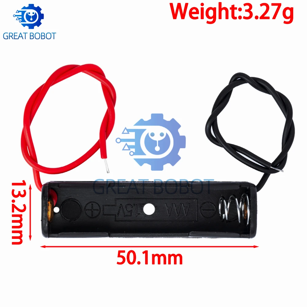 1~4 Cell AAA Battery Storage Box With Wire Lead For DIY Circuit