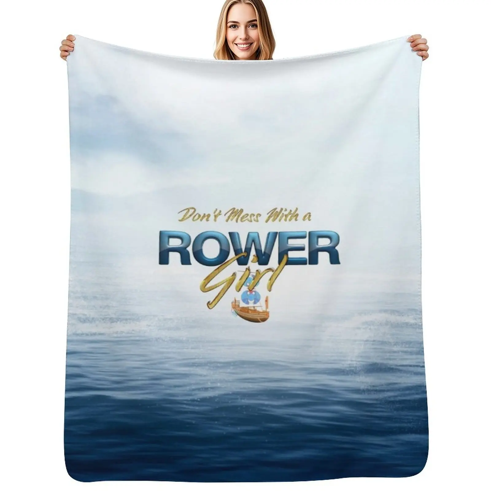 

Rower Girl Throw Blanket Hairy Luxury Throw Blankets