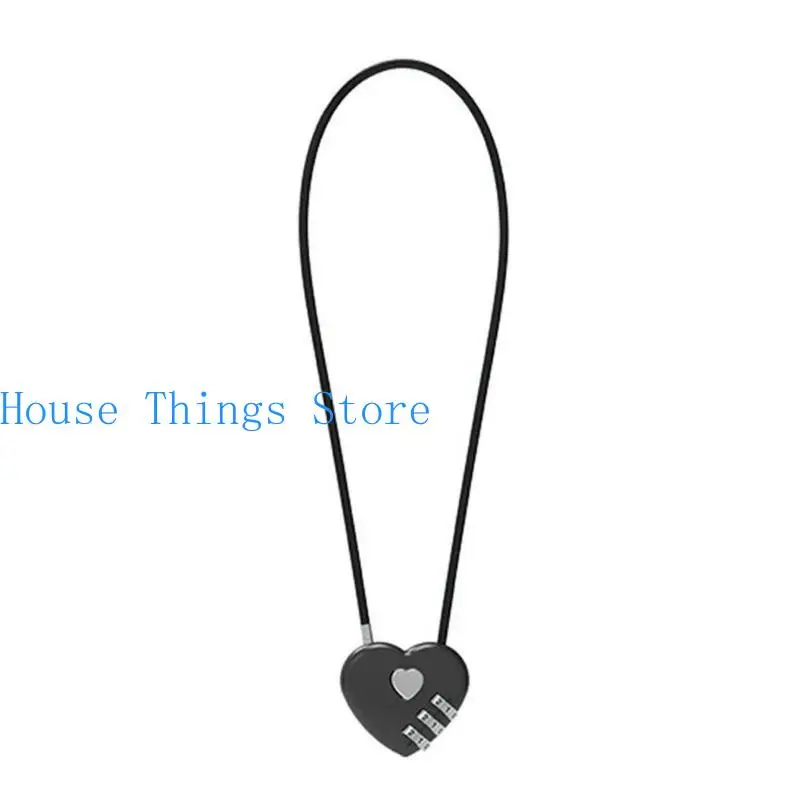 652F passwords Padlocks Long Wire Rope-Lock for Lovers Wedding Anniversary Travel