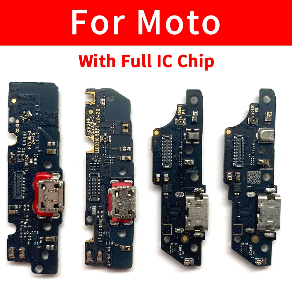 

For Moto G84 G72 G73 G53 G51 5G G50 G41 G32 G31 G30 G22 G10 G6 Play E22 E22i E13 E7 Power USB Charging Port Connector Board Flex