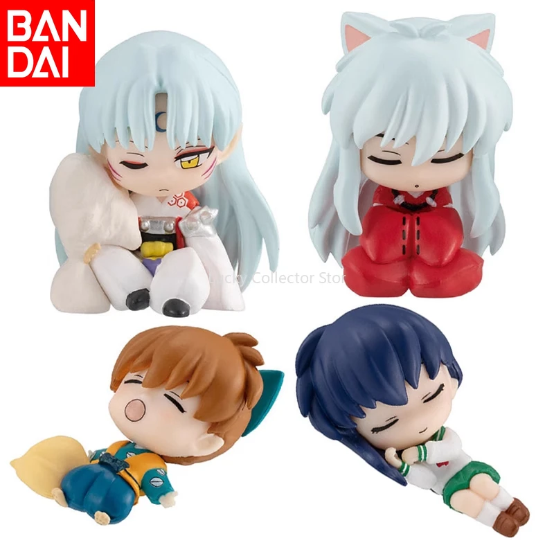 Bandai Japanese Inuyasha Sesshomaru Kagome Shippo Sleeping Team 01 Gacha Hand Figure Model Doll Ornament Spot Genuine Gift