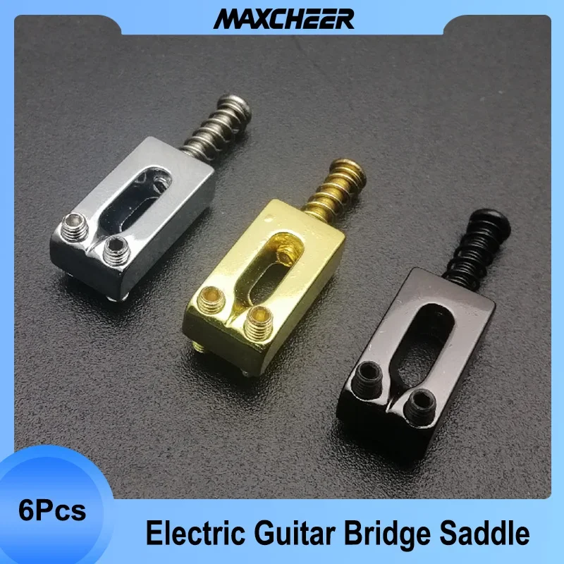 Electric Guitar Bridge Saddle ViolaoTremolo Bridge Saddles Replacement Parts for Electric Guitar with Spring and Screw