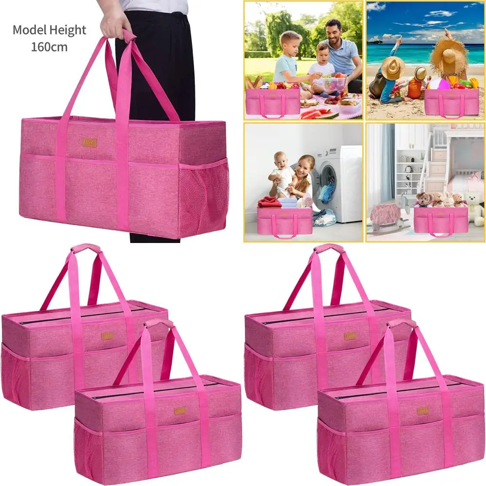 

Сумка-тоут большой вместимости с крышкой и металлическими усиленными боковыми стенками