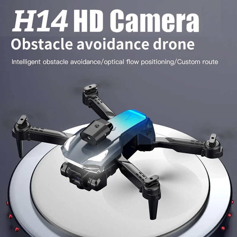 MHD H14 Foldable Drone RC Quadcopter Dual Cameras 4-way Obstacle Avoidance One-key Start Optical Flow Positioning HD Photography