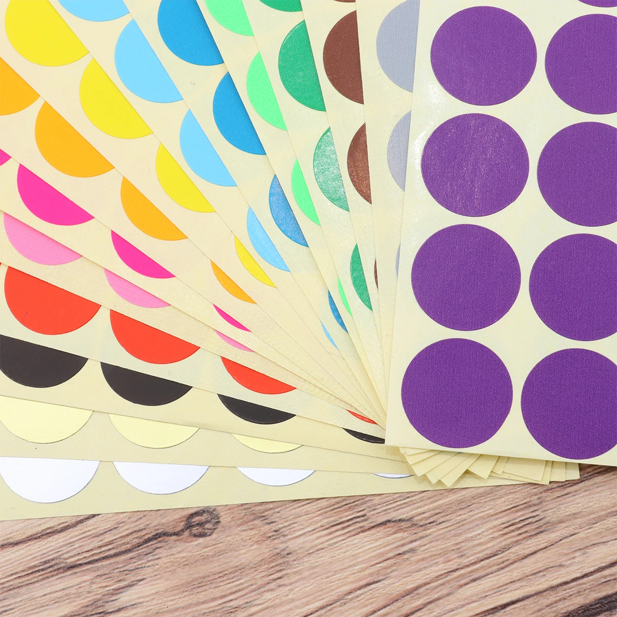 

16Pcs Colorful Dot Label Stickers 19Mm Adhesive Round Paper Gift Tags for Party Scrapbook Birthday Wedding Decorations