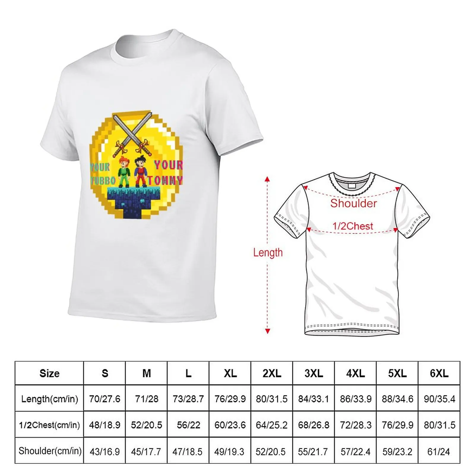 Your Tommy And Your Tubbo T-Shirt cotton t shirts man 100% man t shirt graphic cotton tshirt 100% T-Shirt
