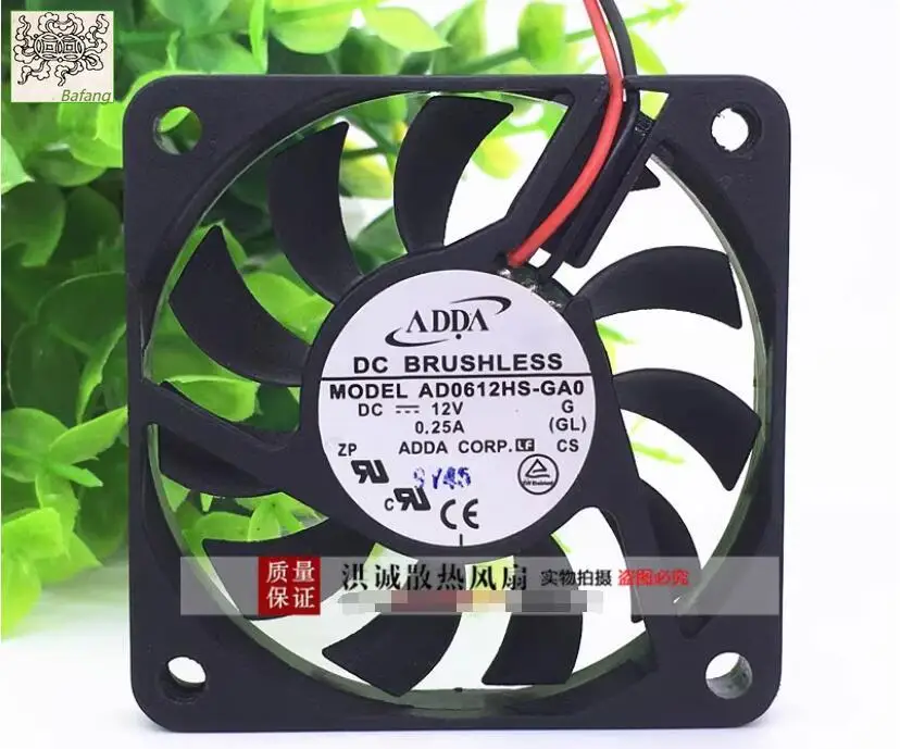 

Ltsf For ADDA AD0612HS-GA0 DC 12V 0.25A 60x60x10mm 2-Wire Server Cooling Fan