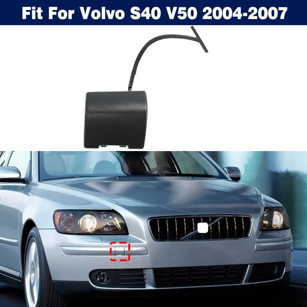 

39991772 for Volvo S40 2004-2007 Front Bumper Tow Hook Eye Cover Plastic Unpainted