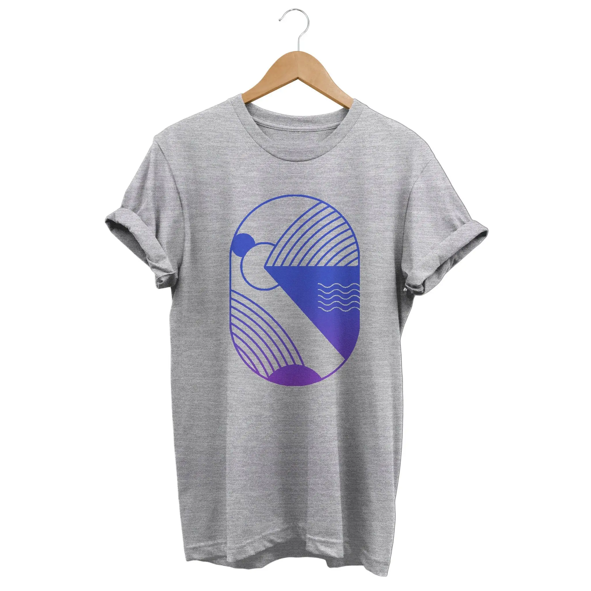 AbstracT T Shirt Minimalist Artsy Geometric Top Modern Art Artistic Landscape Aesthetic Clothing 90s Clothes