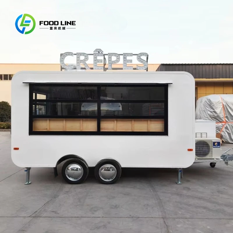 Street Mobile Kitchen Pizza Hotdog Donut Fast Food Trailer Ice Cream Food Truck Concession Cocktail Coffee Shop Bar for Sale