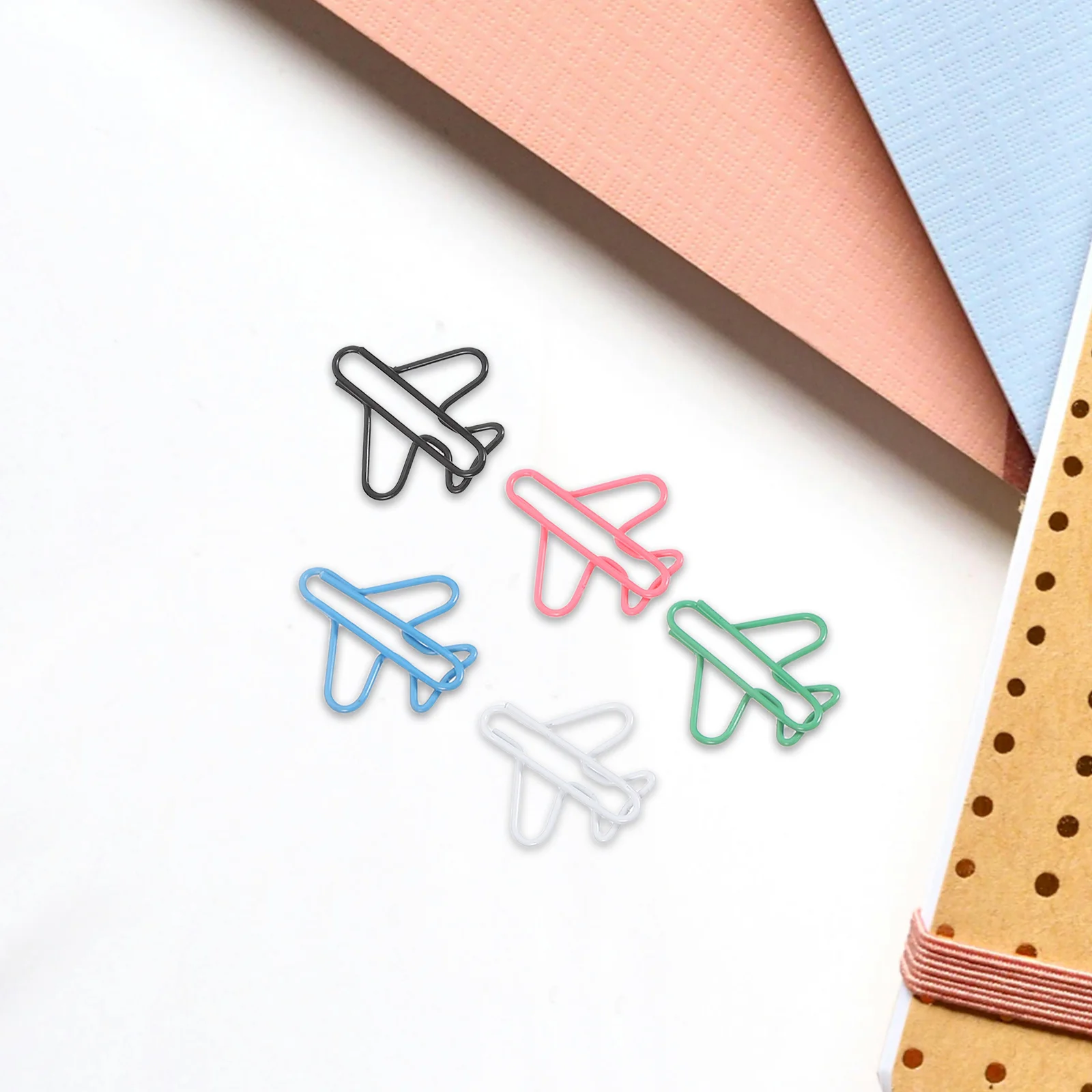 100 قطعة مشابك ورق على شكل طائرة مقاطع معدنية إبداعية مذكرة مزخرفة المرجعية مخطط مكتب مدرسة الزفاف دبابيس ورق #6