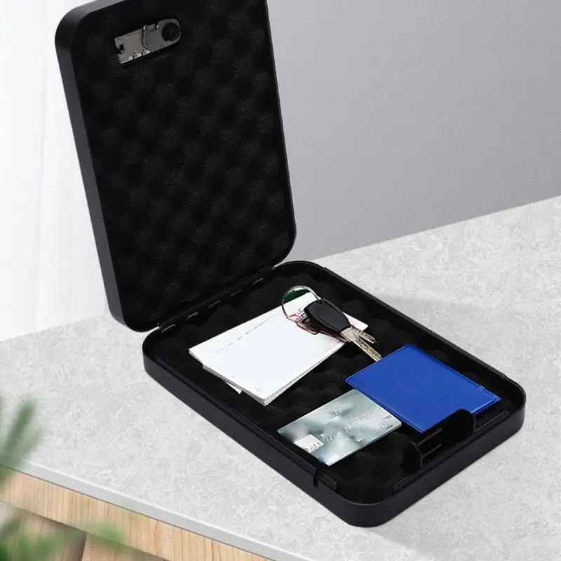Cassetta di sicurezza portatile Cassetta di sicurezza piccola compatta Cassetta di sicurezza in metallo con codice Cassetta di sicurezza leggera Cassetta di sicurezza a combinazione per la casa