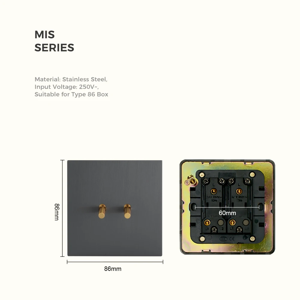 Avoir 빈티지 그레이 라이트 스위치, USB 벽 소켓, 유럽 FR 골드 스위치 레버, 1-4 갱, 양방향 레트로 라이트 스위치, 86 타입, 220V,푸시버튼스위치,전등스위치,토글스위치,벽 스위치,누름스위치,버튼스위치,스위치 콘센트,푸쉬버튼,로커스위치,푸시 버튼,디머스위치,220v 스위치,콘센트스위치,유럽형스위치,레트로 스위치,디밍 스위치,레트로스위치,푸시 버튼 스위치,로커 스위치