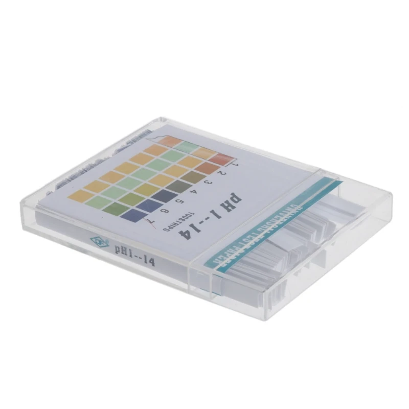 100 스트립 1-14 PH 알칼리성 산성 지시약 종이 물 타액 리트머스 테스트 키트