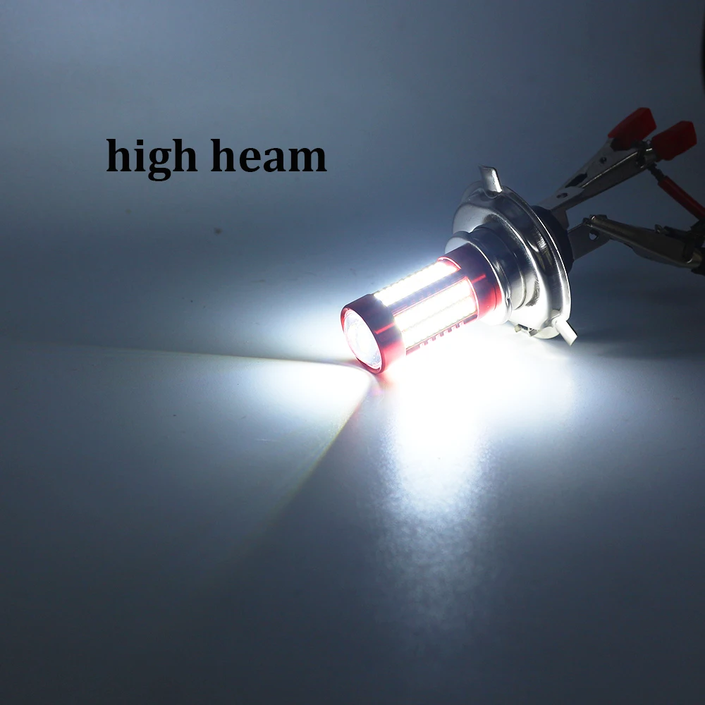 1Pc Highlight H6M P15D BA20D P45T LED Motorcycle Light Bulb Super Bright 6000K 4014 106SMD LED Bulb For Motorbi