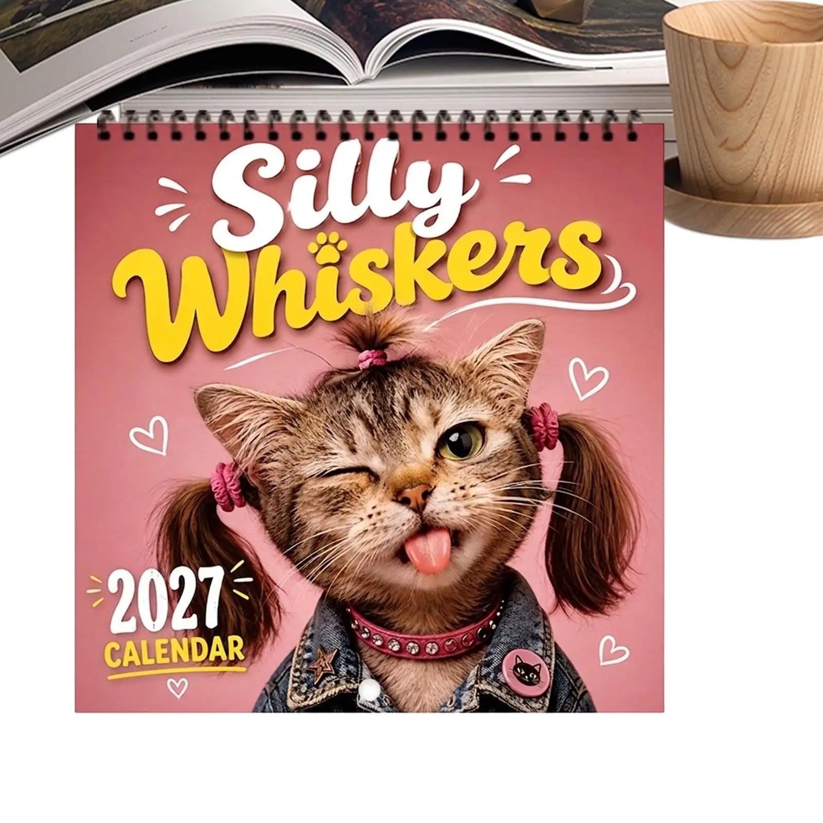 2027 Cat Hairstyle Calendar 12 Monthly Humorous Cat Hairstyles Planner Funny Cat Hairstyles Wall Calendar For Cat Lovers