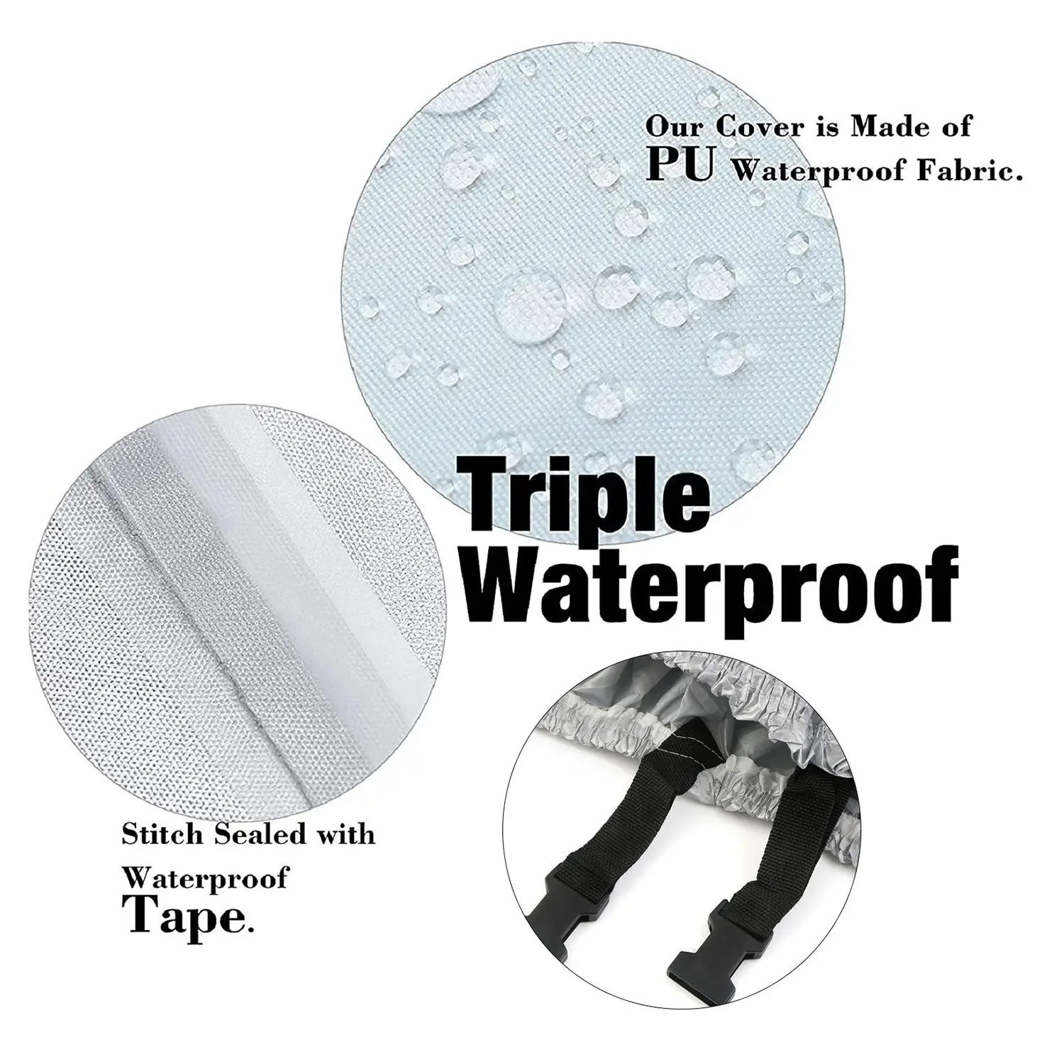 Tampa impermeável e Dustproof para o carrinho de golfe do passageiro, cerco do telhado, tampa da chuva para EZ GO, carro do clube, Yamaha, 210D, 4